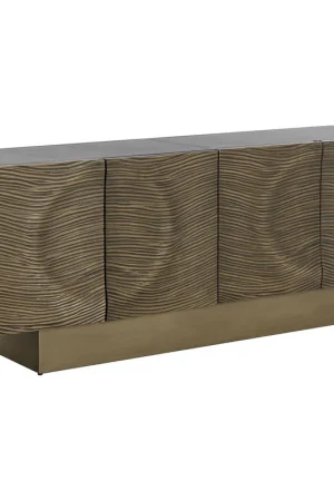 Affordable Dharkan 71.75 X 18 inch Black / Antique Brass Sideboard